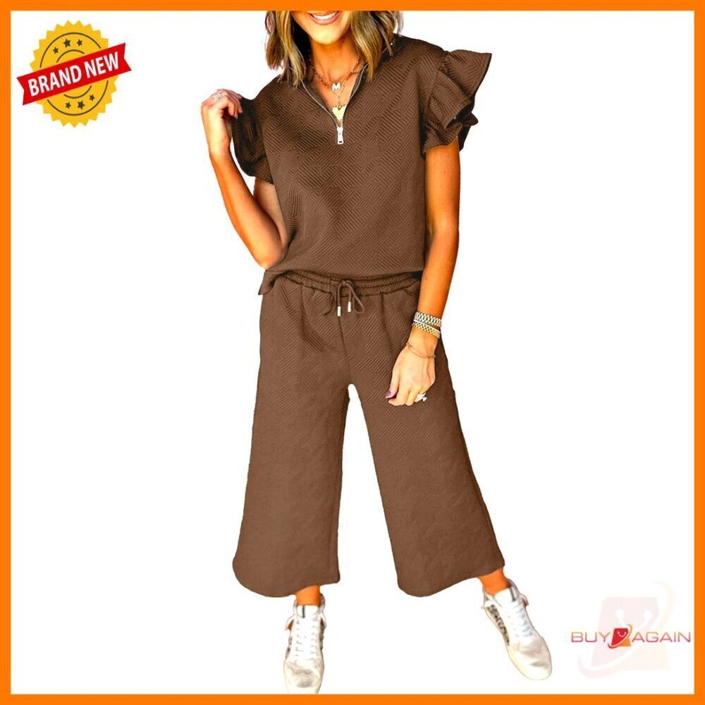 Women's 2-Piece Lounge Set, Polyester Blend, Regular Fit, Casual Wear